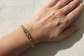 14K Gold, Diamond and Sapphire Graduated Rope Chain Bracelet