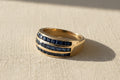 14K Gold Sapphire Channel-Set Band
