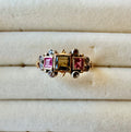 18K Gold Antique Citrine Ring