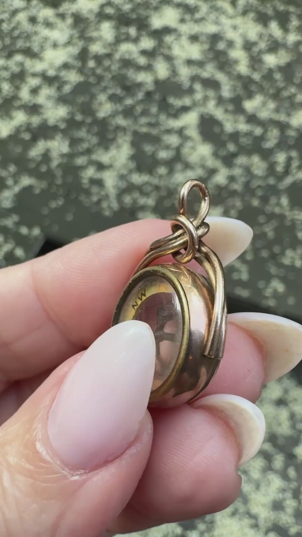 Early 1900s 9K Gold Compass Fob Pendant