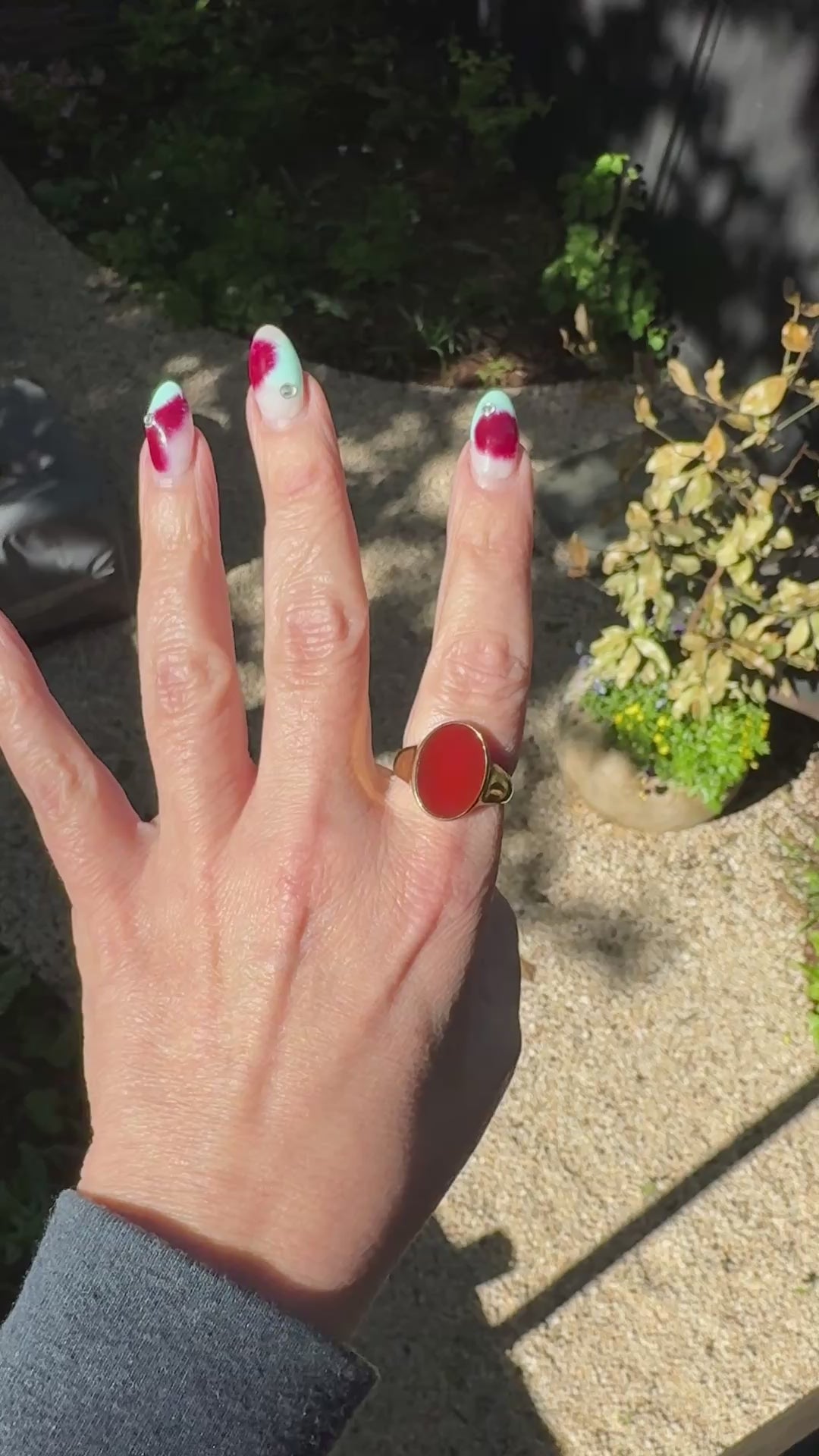 14K Gold and Carnelian Signet Ring, Circa 1950